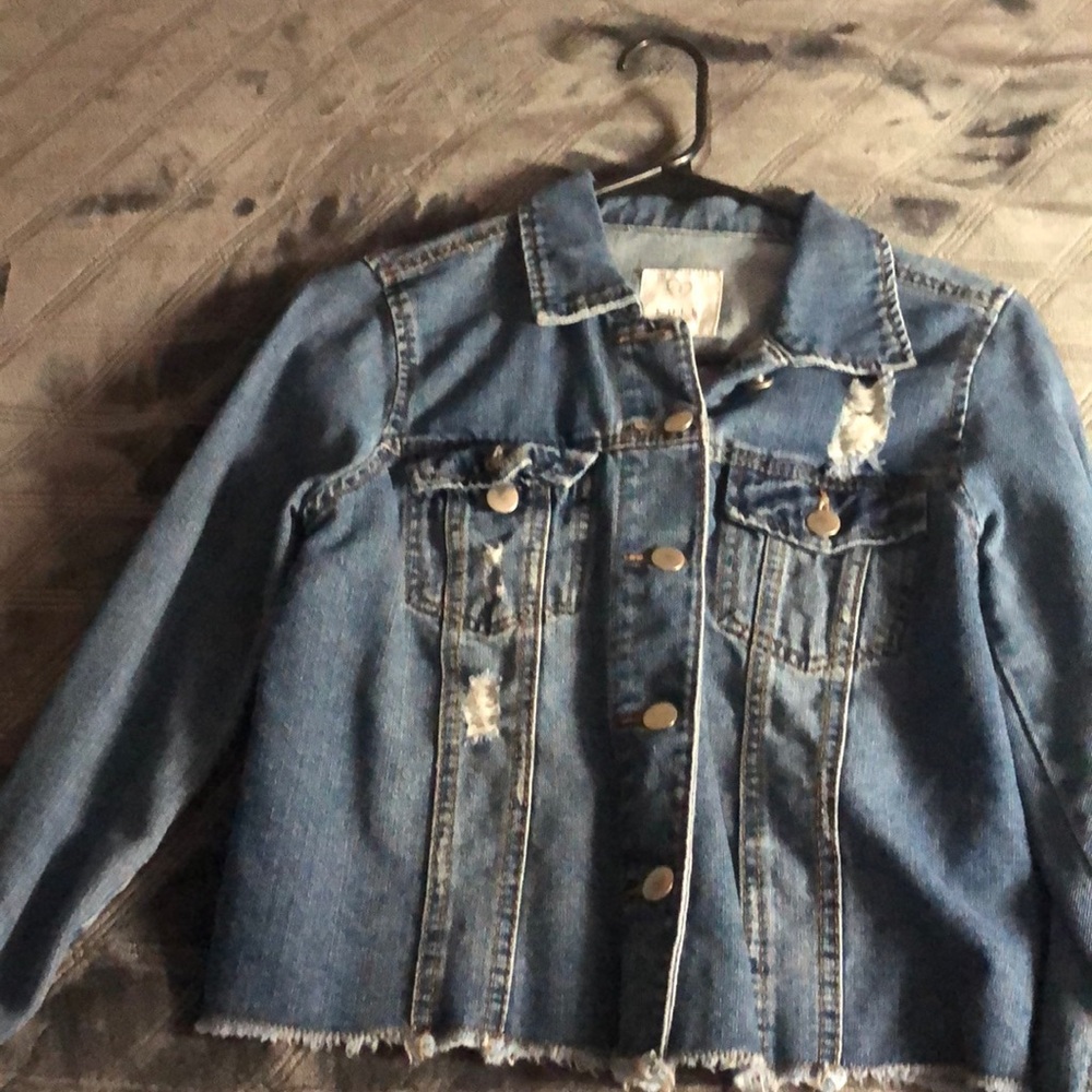 A cute shirt jean jacket